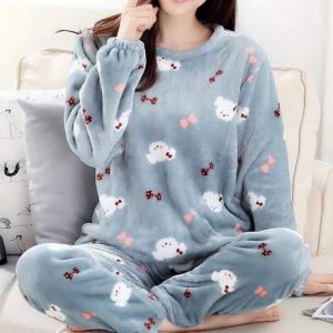 Fardo de pijamas de mujer de invierno calidad primera
